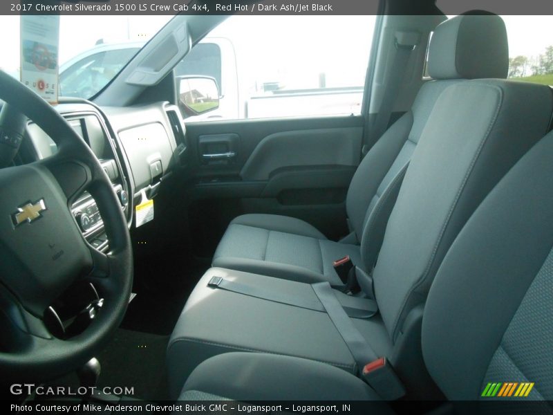 Red Hot / Dark Ash/Jet Black 2017 Chevrolet Silverado 1500 LS Crew Cab 4x4