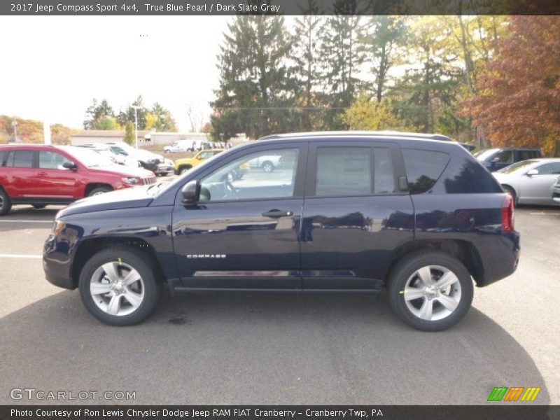 True Blue Pearl / Dark Slate Gray 2017 Jeep Compass Sport 4x4