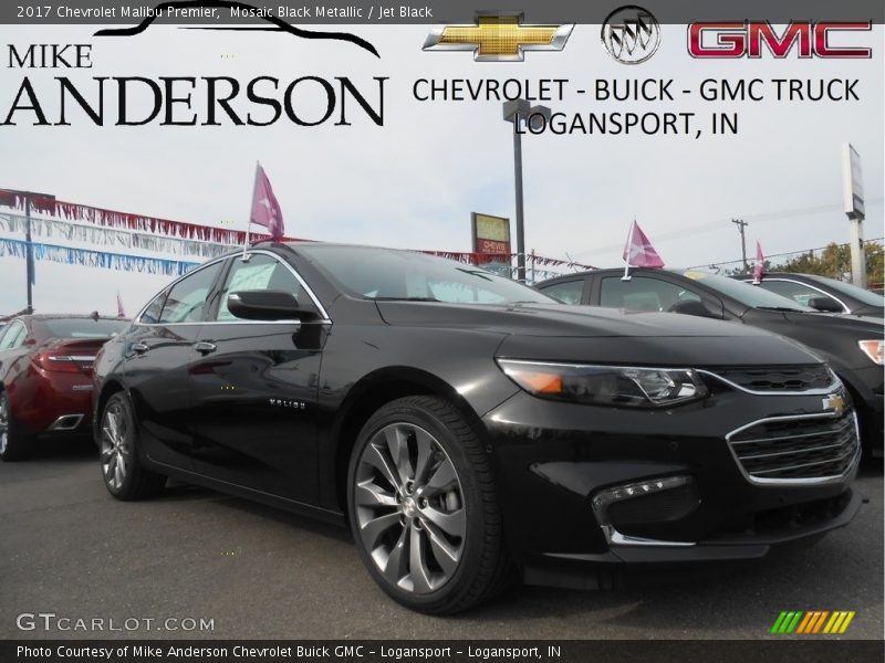 Mosaic Black Metallic / Jet Black 2017 Chevrolet Malibu Premier