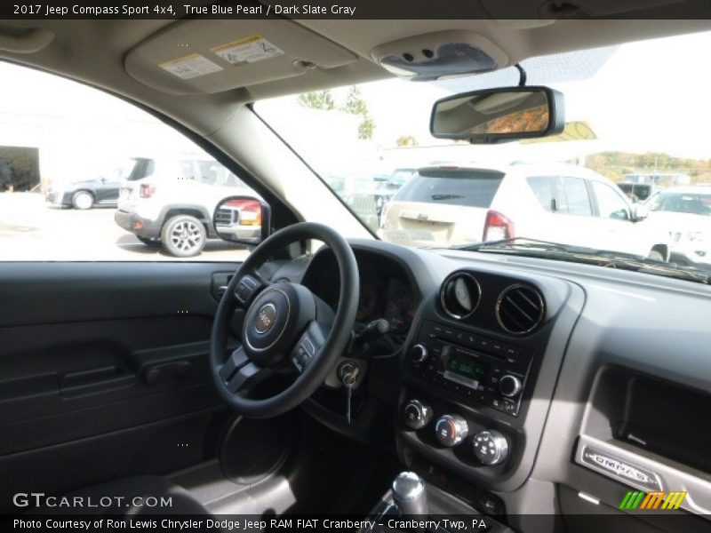 True Blue Pearl / Dark Slate Gray 2017 Jeep Compass Sport 4x4