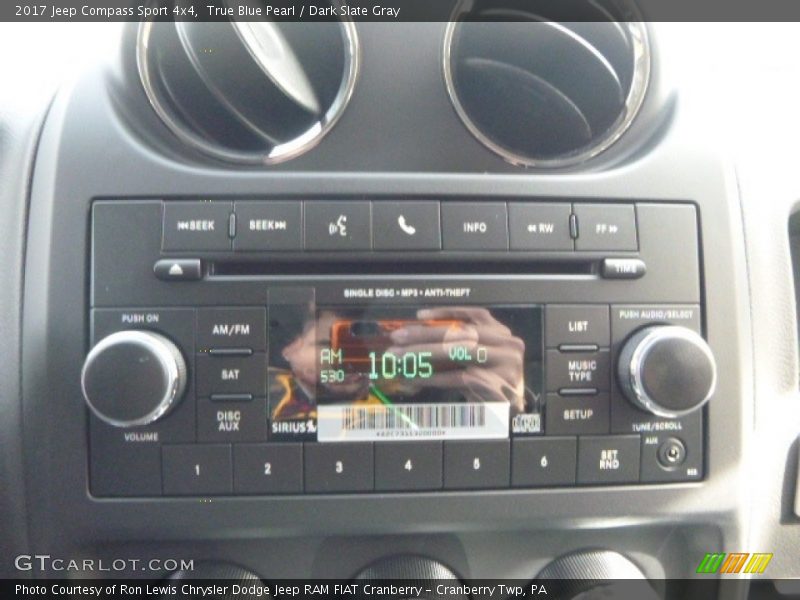 True Blue Pearl / Dark Slate Gray 2017 Jeep Compass Sport 4x4