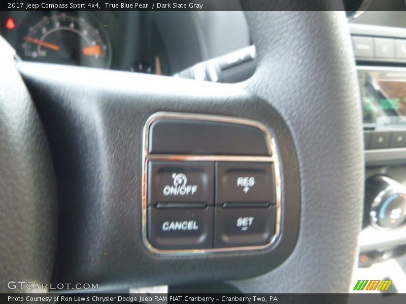 True Blue Pearl / Dark Slate Gray 2017 Jeep Compass Sport 4x4