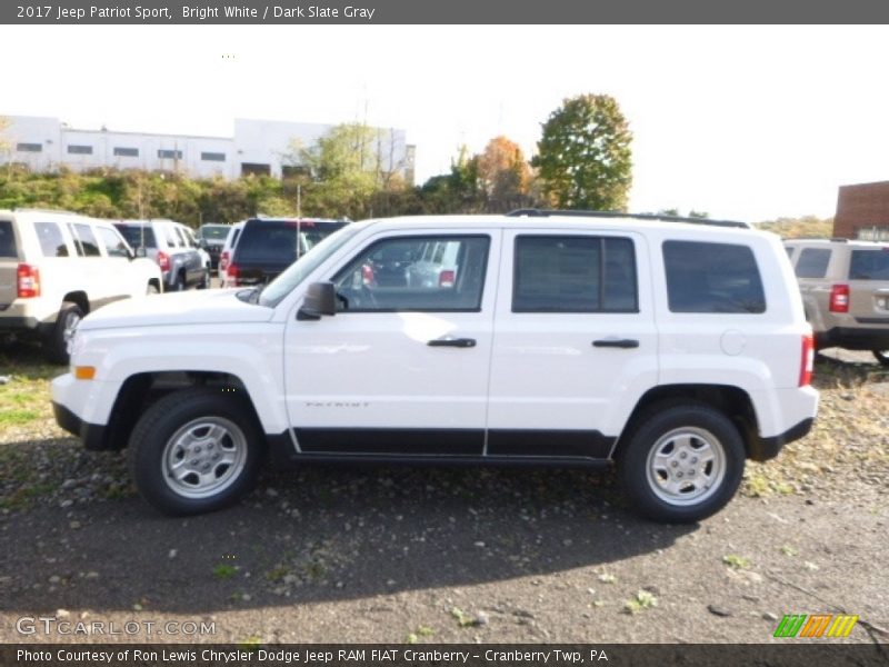 Bright White / Dark Slate Gray 2017 Jeep Patriot Sport