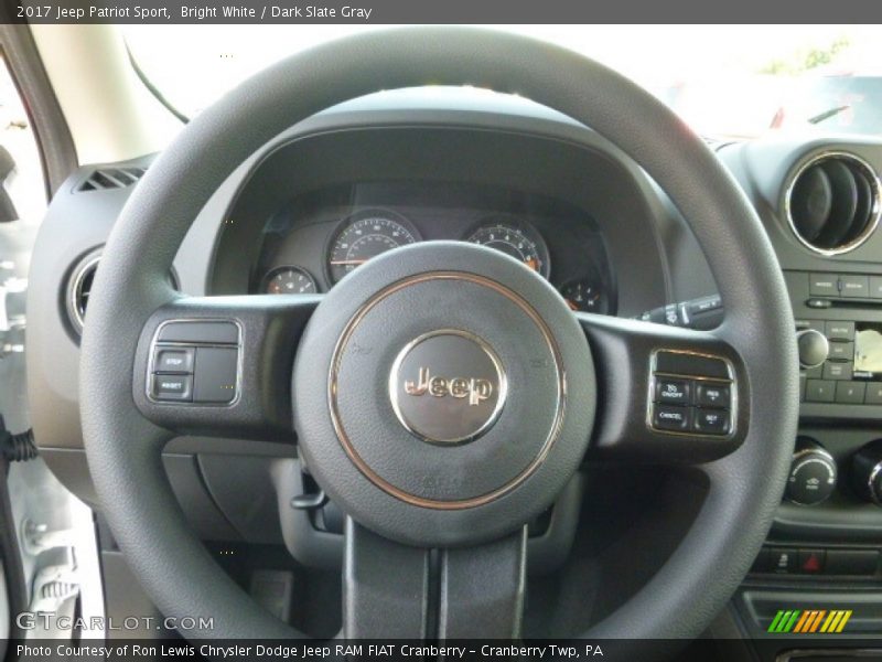 Bright White / Dark Slate Gray 2017 Jeep Patriot Sport