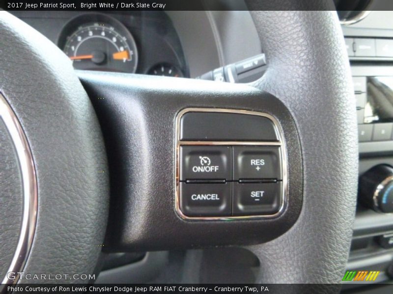 Bright White / Dark Slate Gray 2017 Jeep Patriot Sport