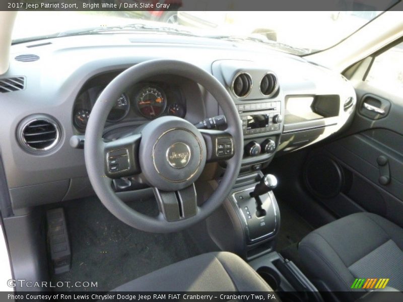 Bright White / Dark Slate Gray 2017 Jeep Patriot Sport