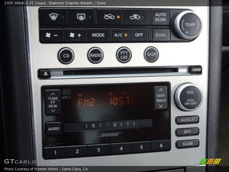 Diamond Graphite Metallic / Stone 2005 Infiniti G 35 Coupe