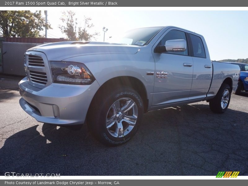 Bright Silver Metallic / Black 2017 Ram 1500 Sport Quad Cab