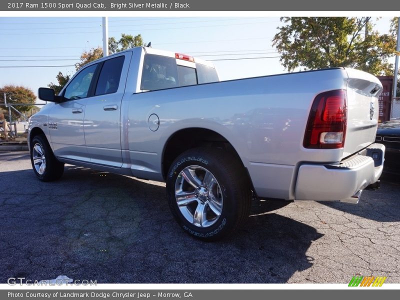 Bright Silver Metallic / Black 2017 Ram 1500 Sport Quad Cab