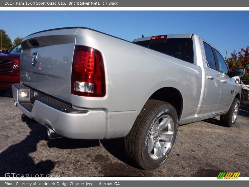 Bright Silver Metallic / Black 2017 Ram 1500 Sport Quad Cab