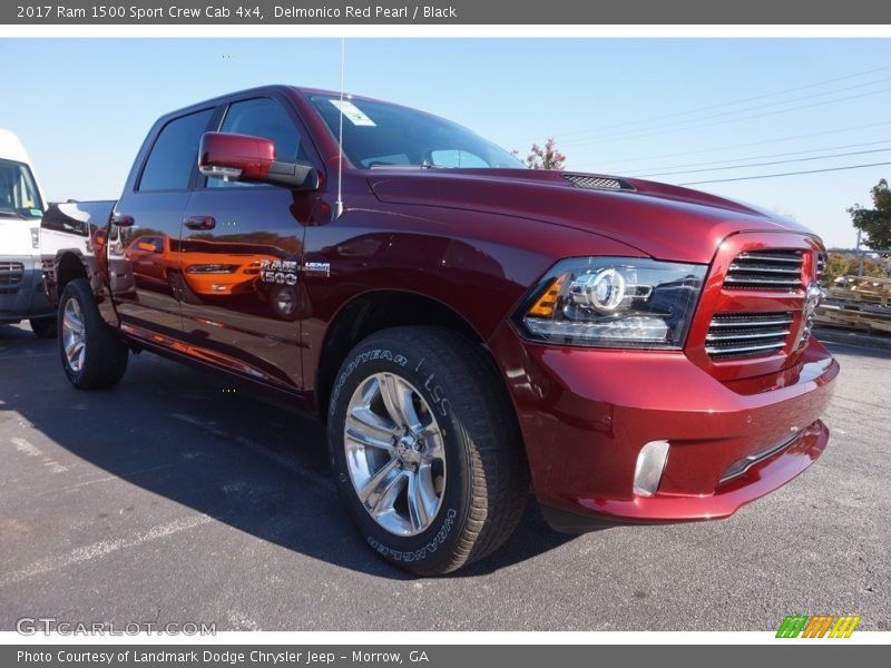 Delmonico Red Pearl / Black 2017 Ram 1500 Sport Crew Cab 4x4