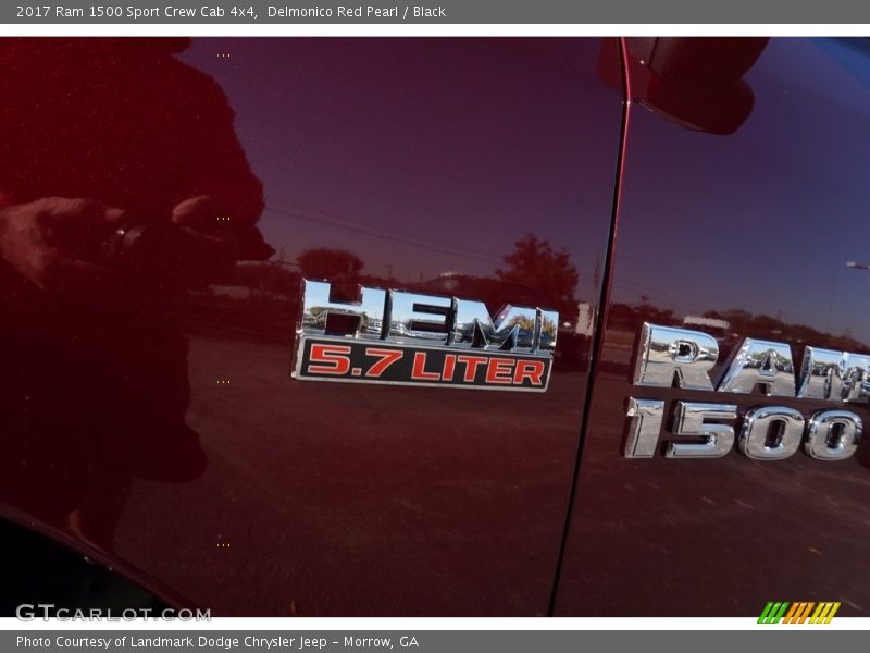 Delmonico Red Pearl / Black 2017 Ram 1500 Sport Crew Cab 4x4