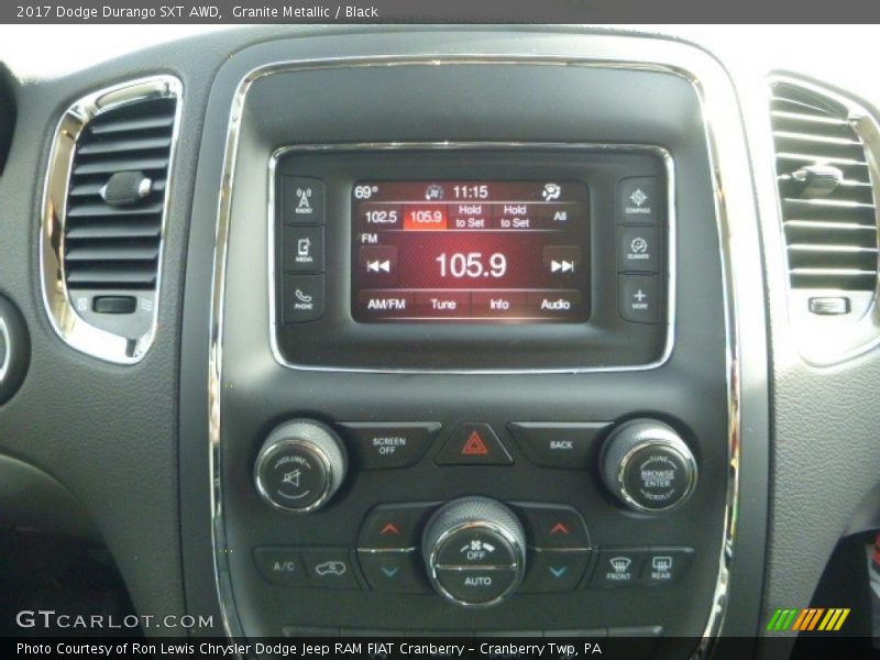 Granite Metallic / Black 2017 Dodge Durango SXT AWD