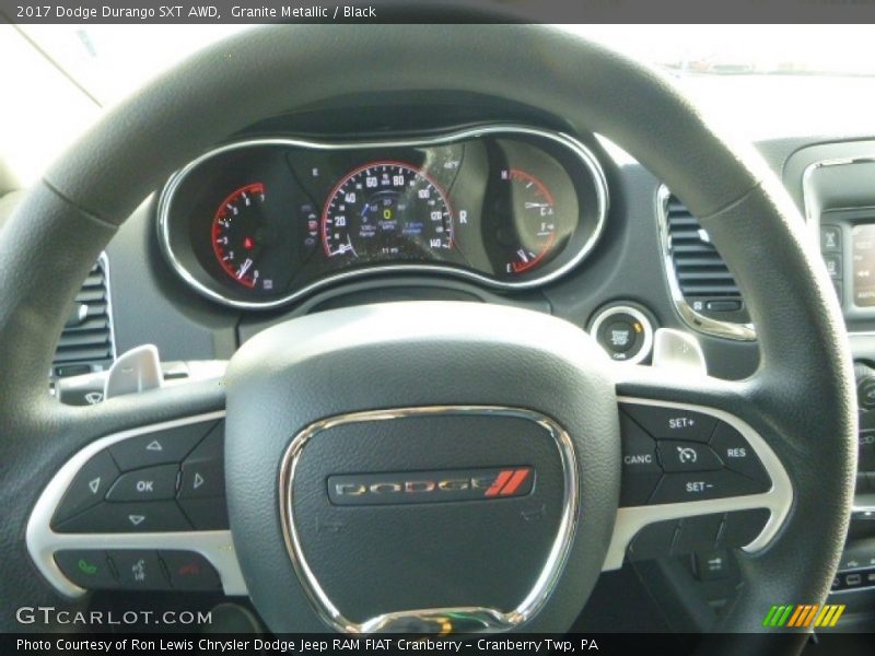 Granite Metallic / Black 2017 Dodge Durango SXT AWD
