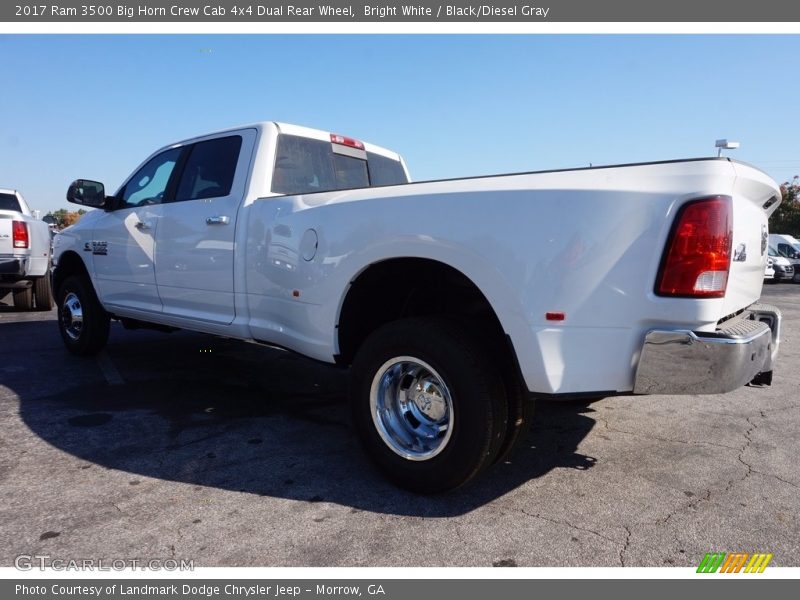 Bright White / Black/Diesel Gray 2017 Ram 3500 Big Horn Crew Cab 4x4 Dual Rear Wheel