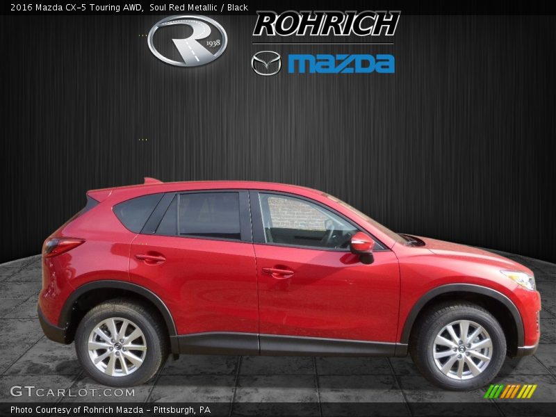 Soul Red Metallic / Black 2016 Mazda CX-5 Touring AWD