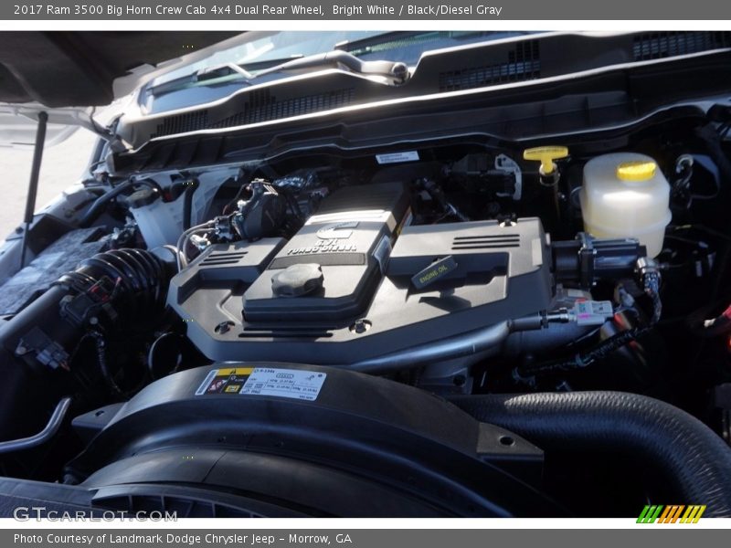 Bright White / Black/Diesel Gray 2017 Ram 3500 Big Horn Crew Cab 4x4 Dual Rear Wheel