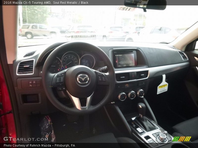 Soul Red Metallic / Black 2016 Mazda CX-5 Touring AWD