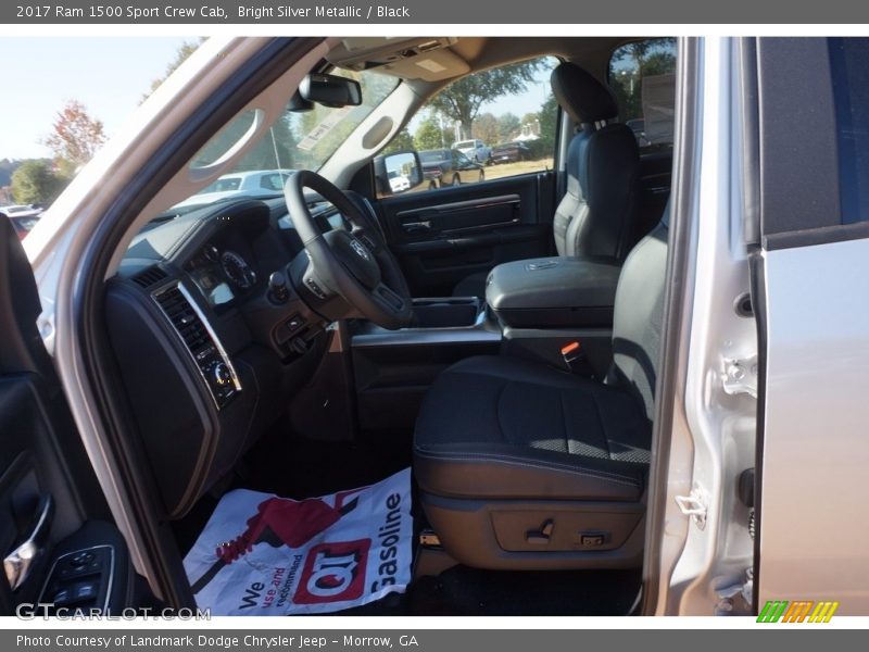 Bright Silver Metallic / Black 2017 Ram 1500 Sport Crew Cab