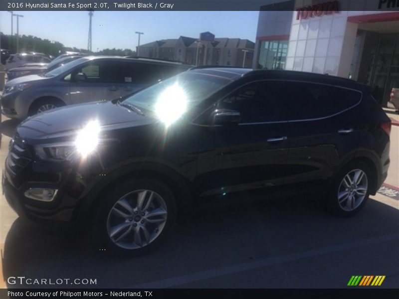 Twilight Black / Gray 2016 Hyundai Santa Fe Sport 2.0T