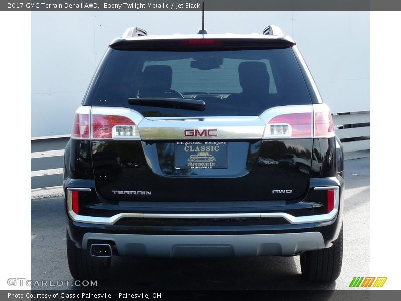 Ebony Twilight Metallic / Jet Black 2017 GMC Terrain Denali AWD