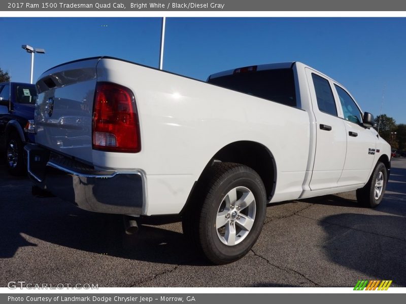 Bright White / Black/Diesel Gray 2017 Ram 1500 Tradesman Quad Cab