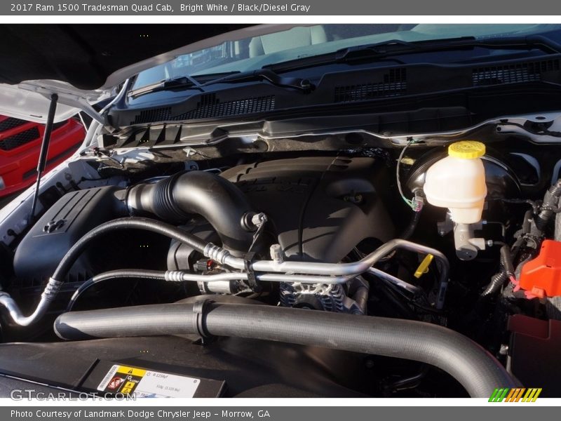Bright White / Black/Diesel Gray 2017 Ram 1500 Tradesman Quad Cab