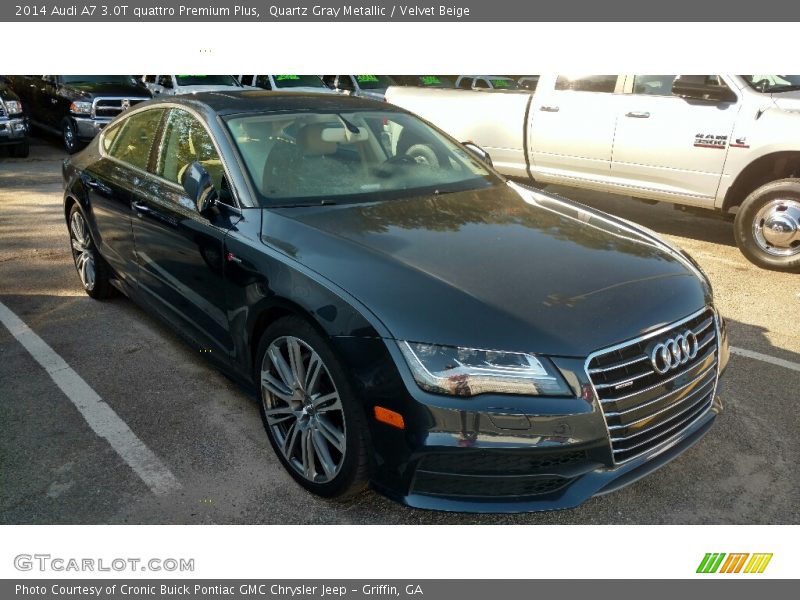 Quartz Gray Metallic / Velvet Beige 2014 Audi A7 3.0T quattro Premium Plus