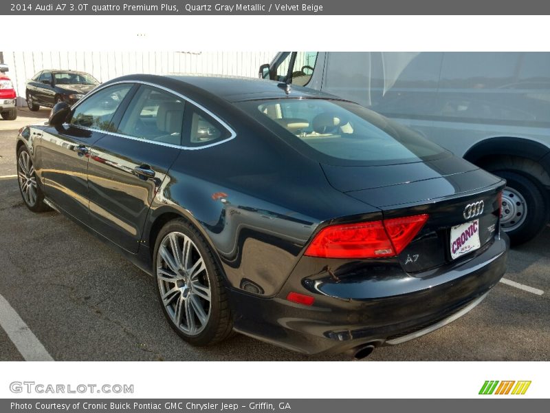 Quartz Gray Metallic / Velvet Beige 2014 Audi A7 3.0T quattro Premium Plus