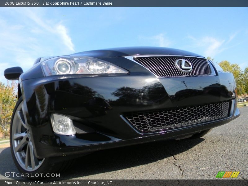 Black Sapphire Pearl / Cashmere Beige 2008 Lexus IS 350