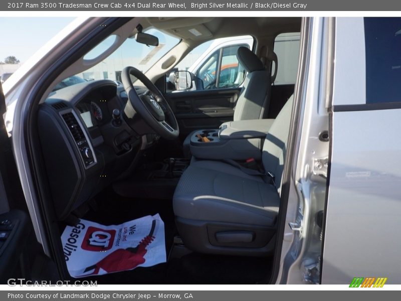 Bright Silver Metallic / Black/Diesel Gray 2017 Ram 3500 Tradesman Crew Cab 4x4 Dual Rear Wheel