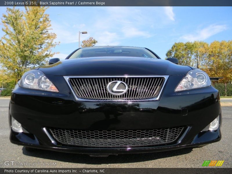 Black Sapphire Pearl / Cashmere Beige 2008 Lexus IS 350