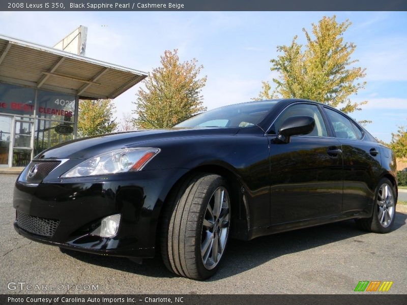 Black Sapphire Pearl / Cashmere Beige 2008 Lexus IS 350