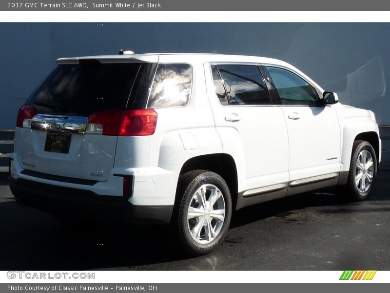 Summit White / Jet Black 2017 GMC Terrain SLE AWD