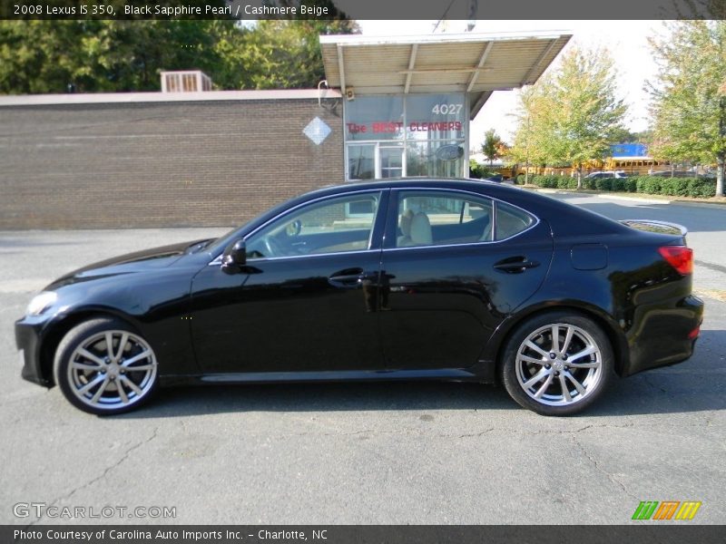 Black Sapphire Pearl / Cashmere Beige 2008 Lexus IS 350
