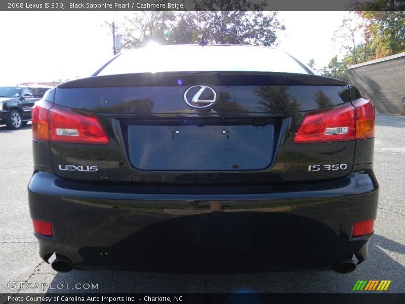 Black Sapphire Pearl / Cashmere Beige 2008 Lexus IS 350