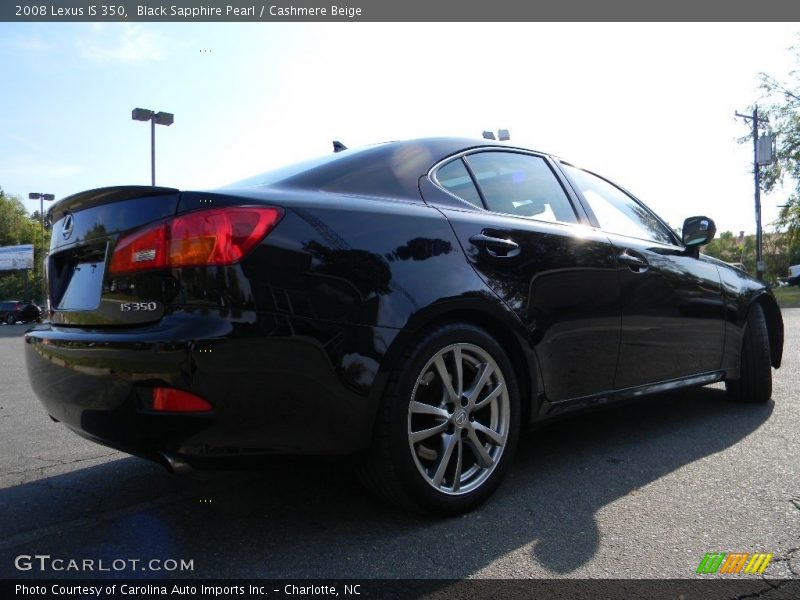 Black Sapphire Pearl / Cashmere Beige 2008 Lexus IS 350