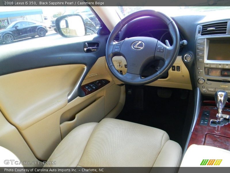Black Sapphire Pearl / Cashmere Beige 2008 Lexus IS 350