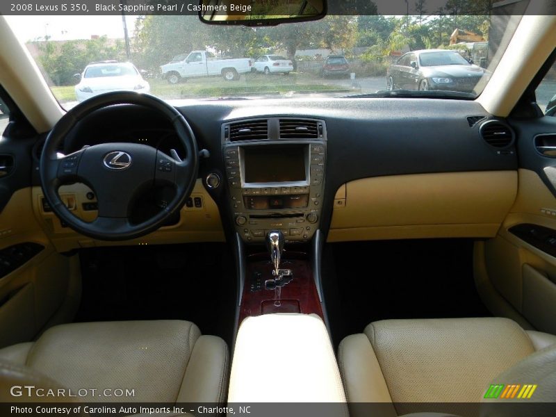 Black Sapphire Pearl / Cashmere Beige 2008 Lexus IS 350