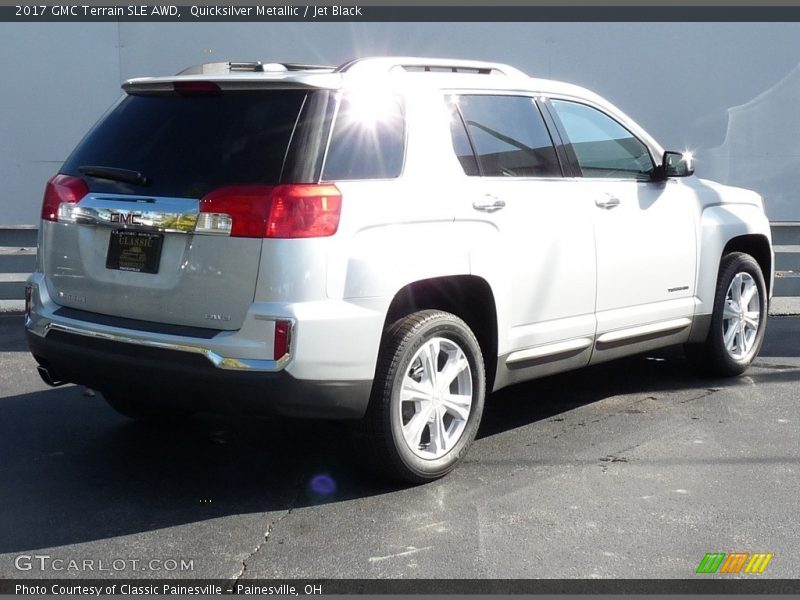 Quicksilver Metallic / Jet Black 2017 GMC Terrain SLE AWD