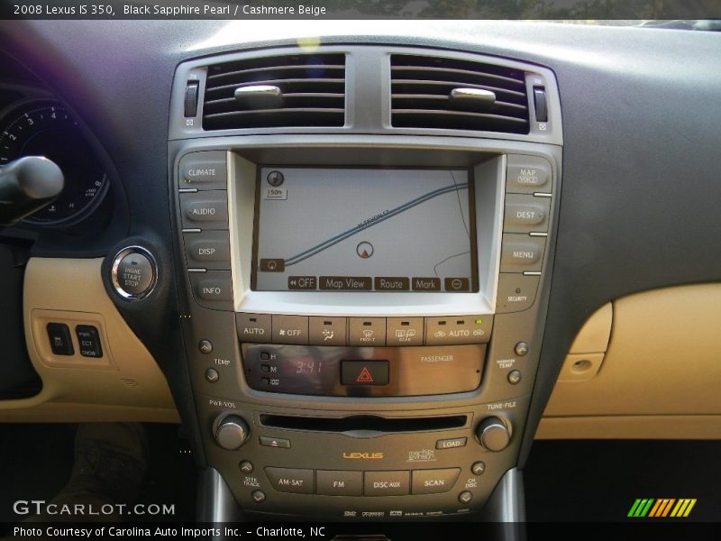 Black Sapphire Pearl / Cashmere Beige 2008 Lexus IS 350