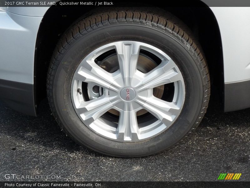 Quicksilver Metallic / Jet Black 2017 GMC Terrain SLE AWD