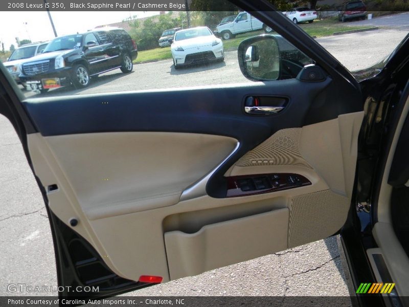 Black Sapphire Pearl / Cashmere Beige 2008 Lexus IS 350
