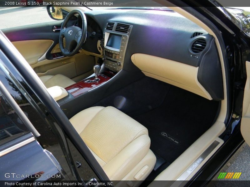 Black Sapphire Pearl / Cashmere Beige 2008 Lexus IS 350