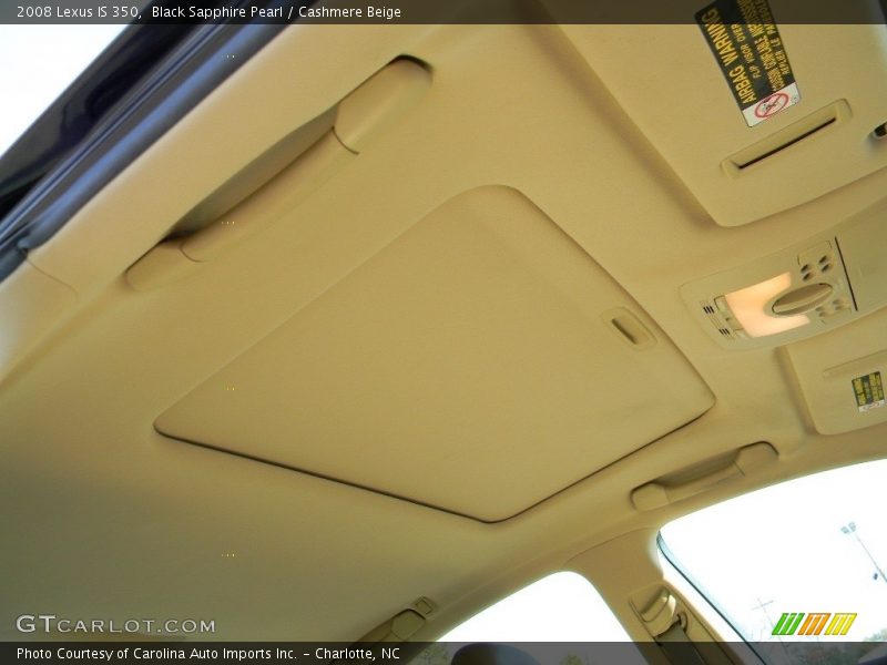 Black Sapphire Pearl / Cashmere Beige 2008 Lexus IS 350