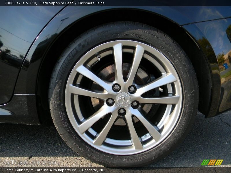 Black Sapphire Pearl / Cashmere Beige 2008 Lexus IS 350