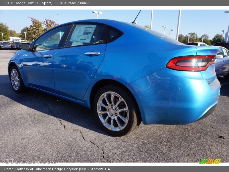 B5 Blue Pearl / Black 2016 Dodge Dart SXT Sport