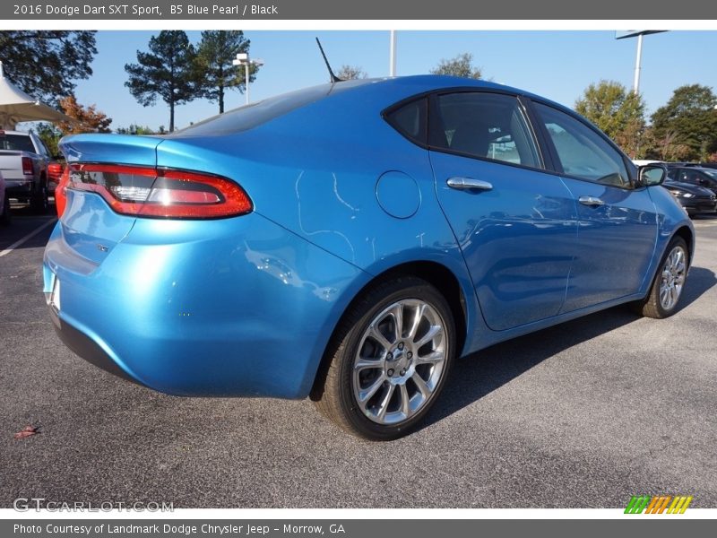 B5 Blue Pearl / Black 2016 Dodge Dart SXT Sport