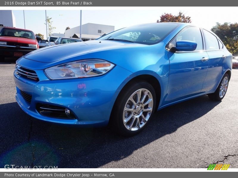 B5 Blue Pearl / Black 2016 Dodge Dart SXT Sport