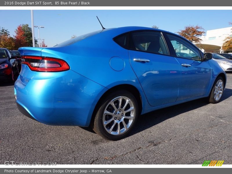 B5 Blue Pearl / Black 2016 Dodge Dart SXT Sport